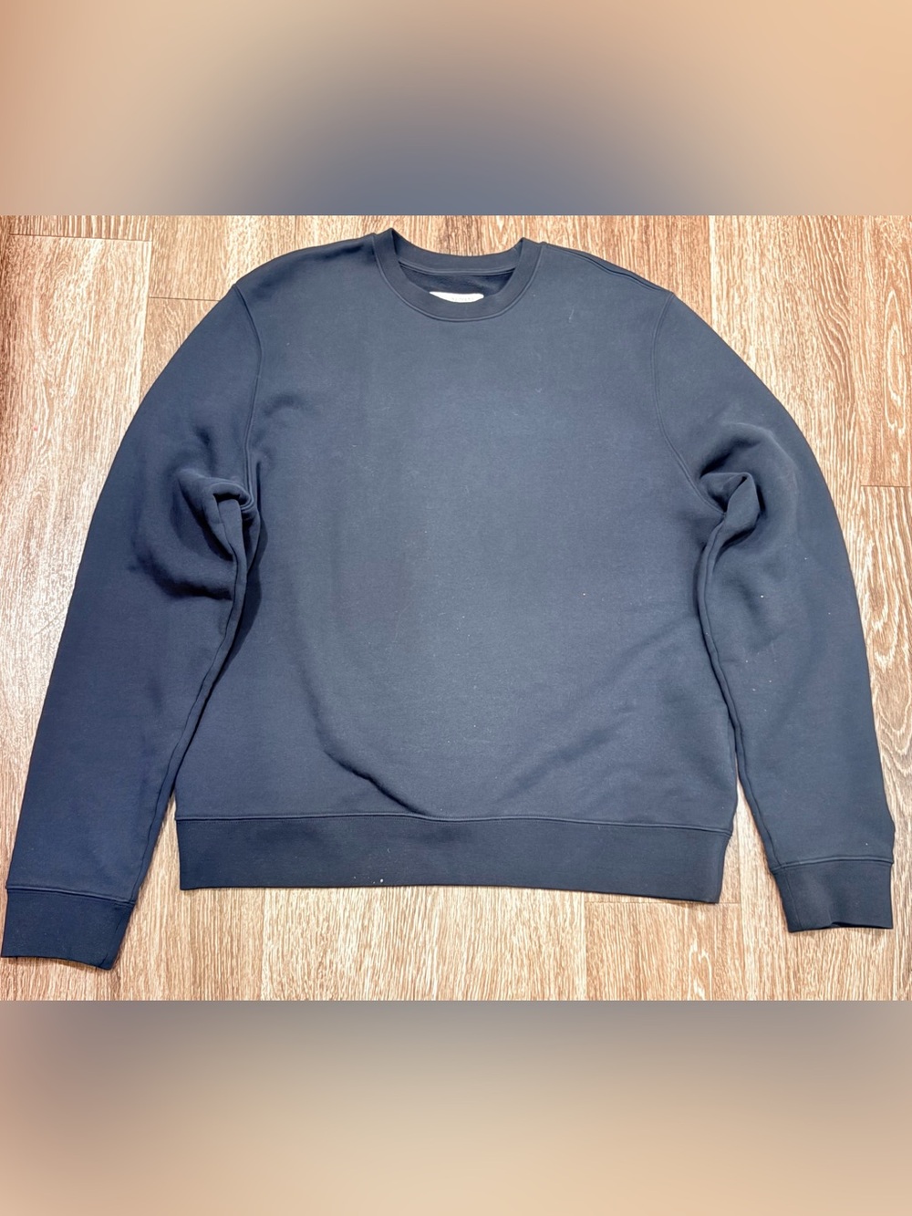 Outerknown Men's Navy Blue crewneck pullover sweatshirtshirt Size Large